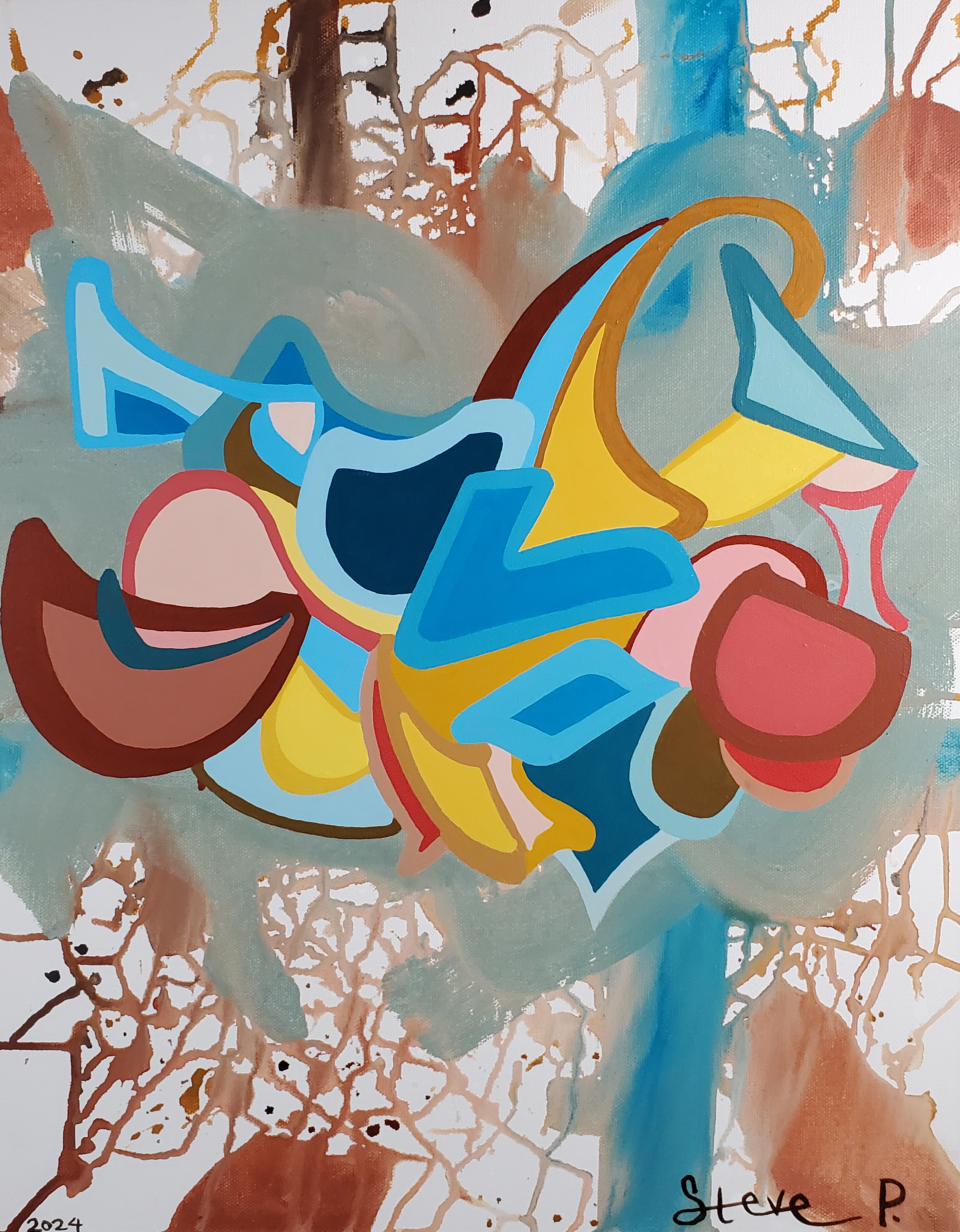 Abstract painting by Steve Peterson